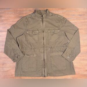 Sonoma Women's Olive Military Jacket